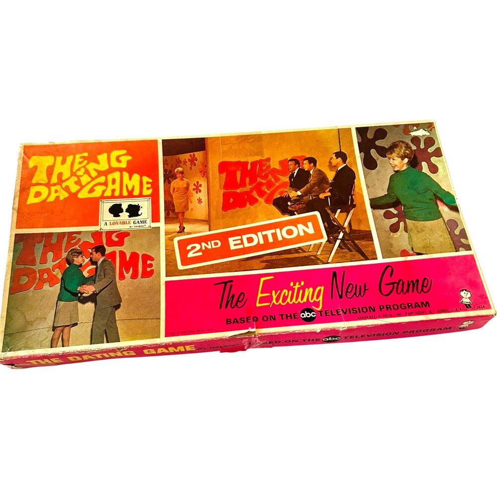 Vintage The Dating Game 2nd Edition Complete Board Game Hasbro 1968